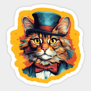 mr cat Sticker